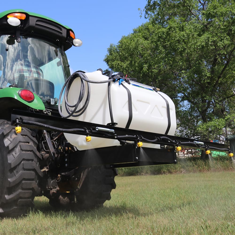 6-Nozzle Folding Broadcast Sprayer Boom Kit - 10ft Swath for Efficient Lawn & Field Fertilizer Application | Ideal for Farming, Gardening & Landscaping