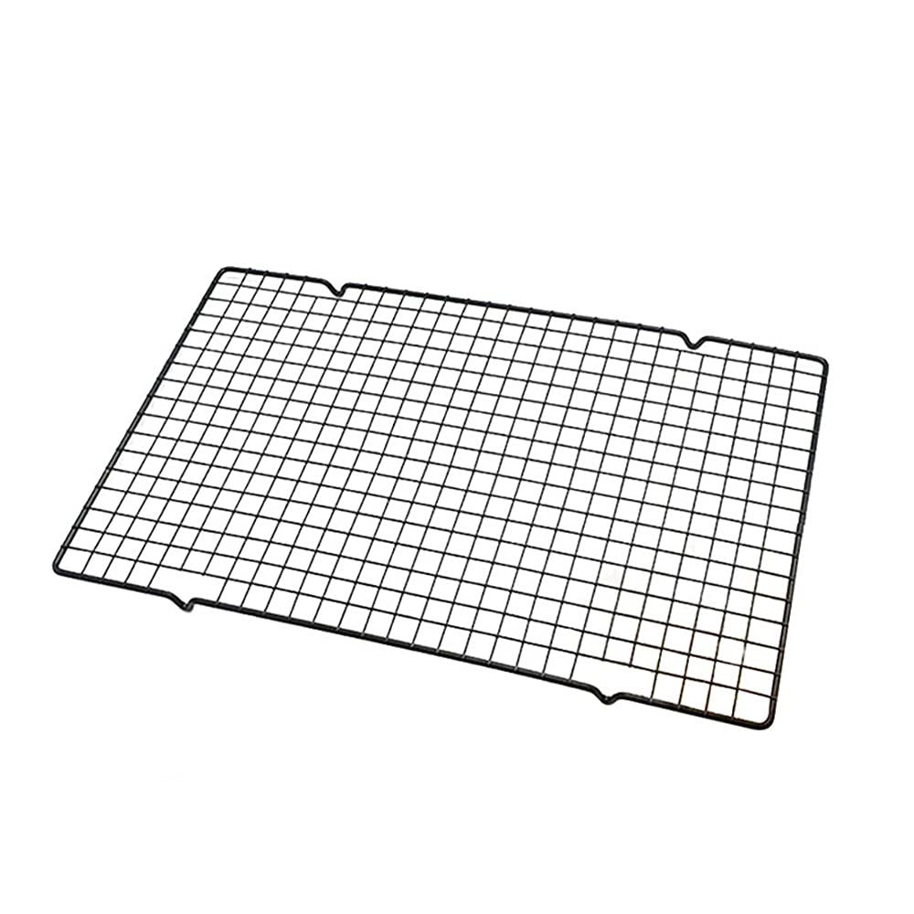 1-Layer Stackable Wire Grid Cooling Rack for Baking, Cooking & BBQ - Oven Safe Cake, Pizza, Bread, Cookie & Biscuit Cooling Tray - Perfect for Kitchen, Bakery & Outdoor Grilling