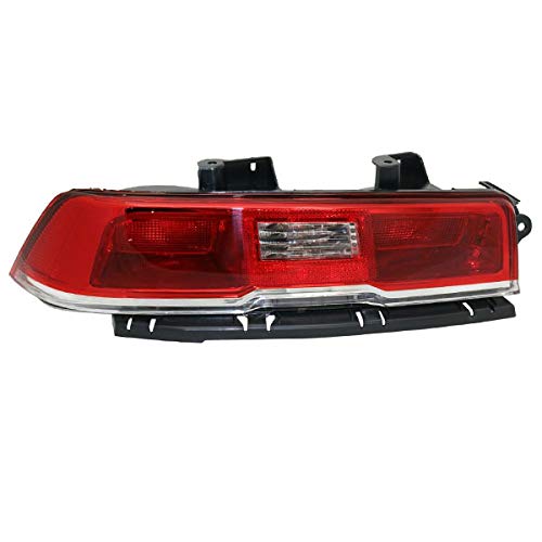 2014-2015 Chevy Camaro Left Driver Side Tail Light Assembly - OEM Replacement Brake Lamp with Bulb (Non-LED) - Perfect for Night Driving & Car Restoration Projects