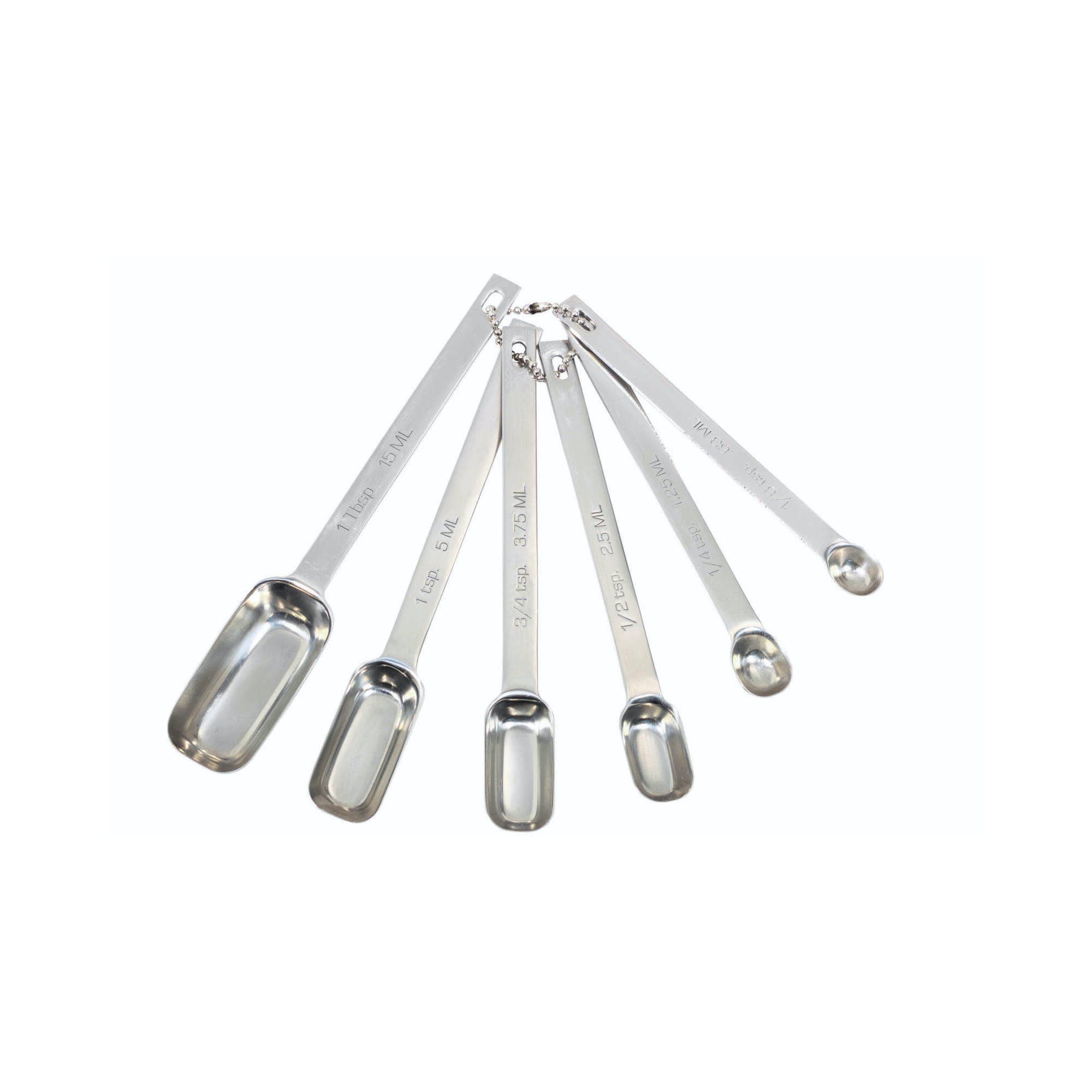 Premium Stainless Steel Measuring Spoon Set - 6 Piece Kitchen Utensils for Baking, Cooking & Coffee - Dishwasher Safe & Durable