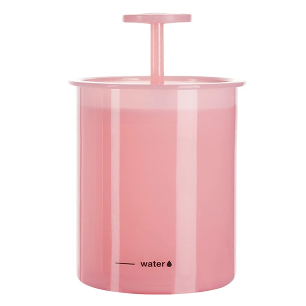 Portable Foam Maker Cup for Face Cleanser & Makeup Wash - Manual Bubble Maker with Rich Lather, Travel & Household Use - Pink