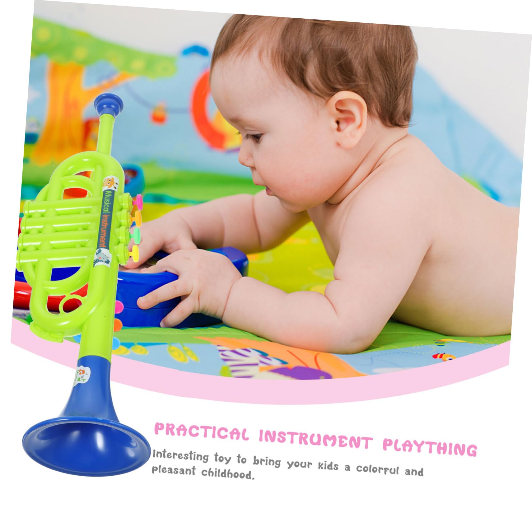 Mini Toy Saxophone & Trumpet for Kids - Musical Instrument Toys for Pretend Play