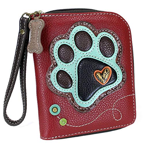 Burgundy_ Teal Paw