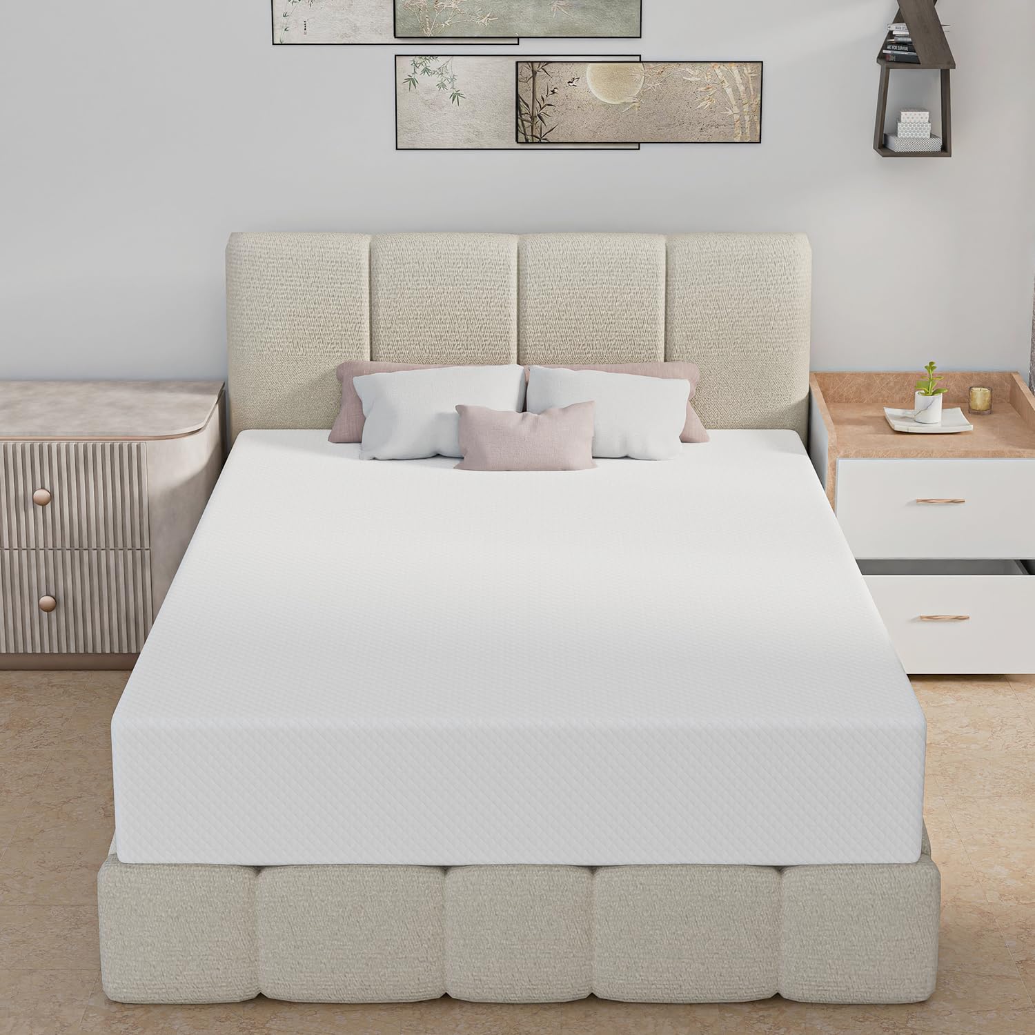 10 Inch Full Size Mattress - Gel Memory Foam for Pressure Relief & Cooling, CertiPUR-US Certified, Bed-in-a-Box (75