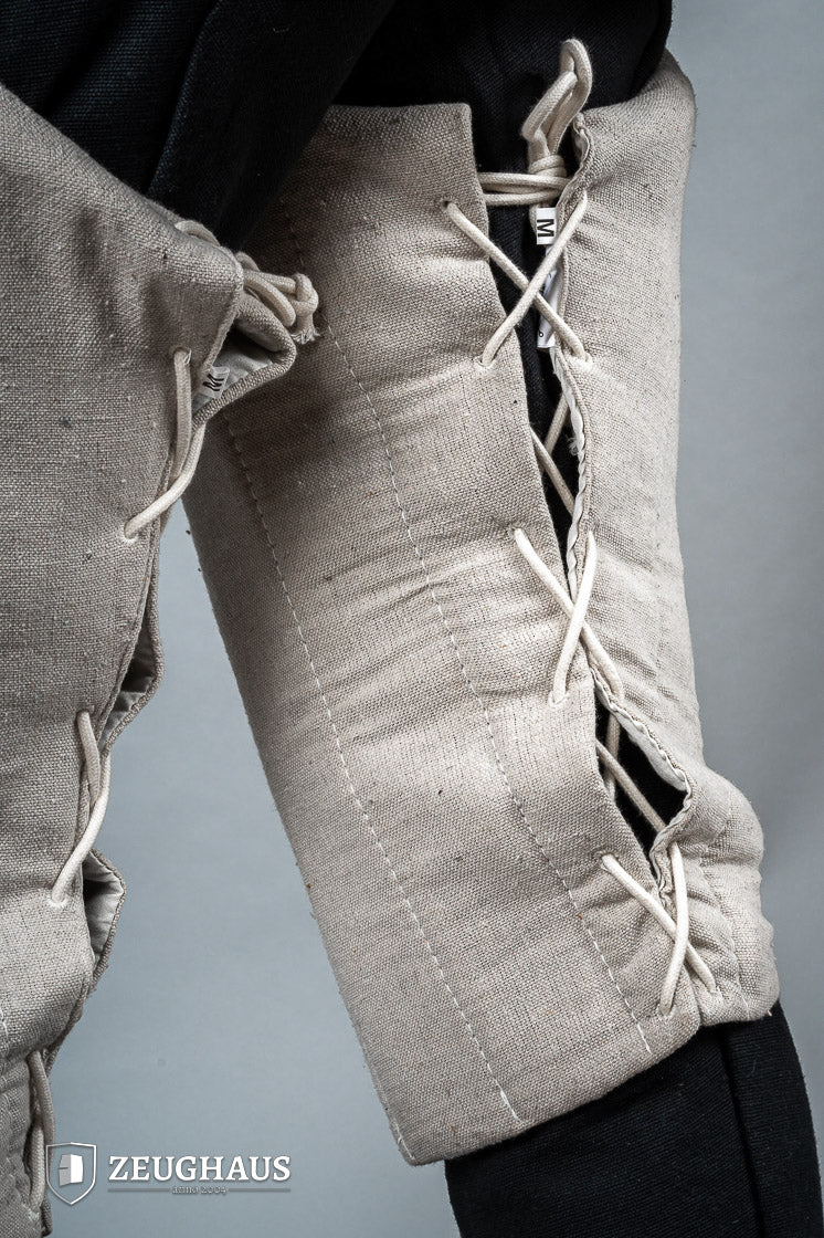 Natural Padded Chausses - Medieval Leg Armor for LARP, Cosplay & Historical Reenactment