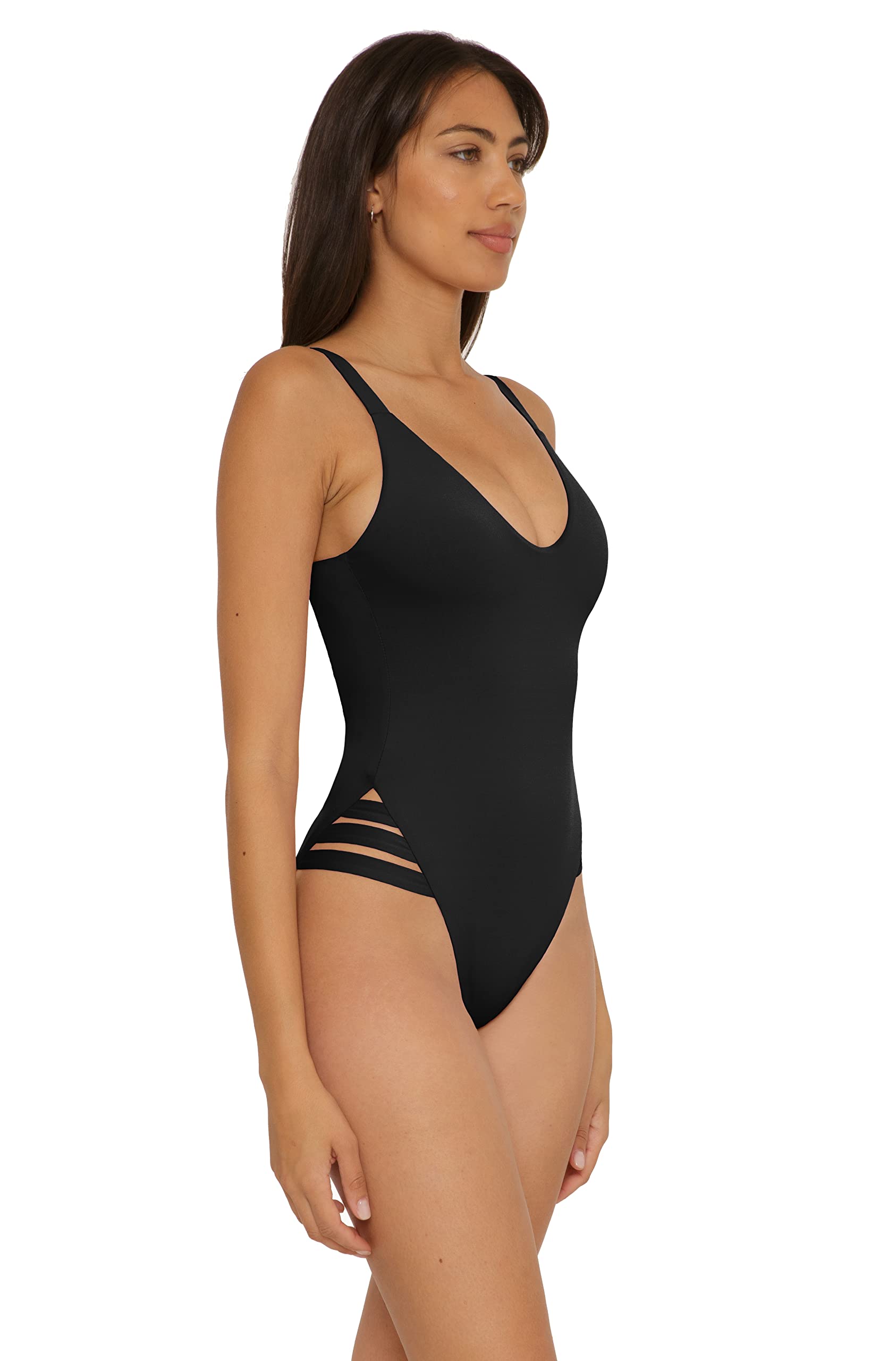 BECCA Women's One Piece Swimsuit - High Leg, Scoop Neck & Open Back Bathing Suit for Beach, Pool & Summer Vacations | Flattering Swimwear for Women