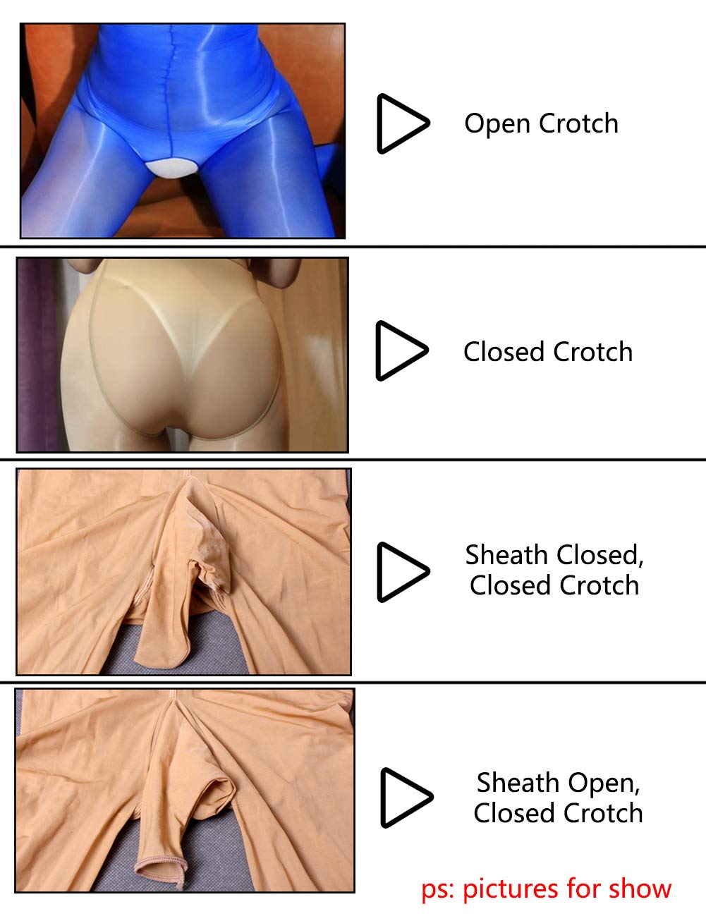 Leesuo 8D Shiny Sheer Pantyhose for Women & Men - Silky Shimmery Tights with 5 Toe Openings | Sexy Stockings for Date Night, Cosplay & Special Occasions