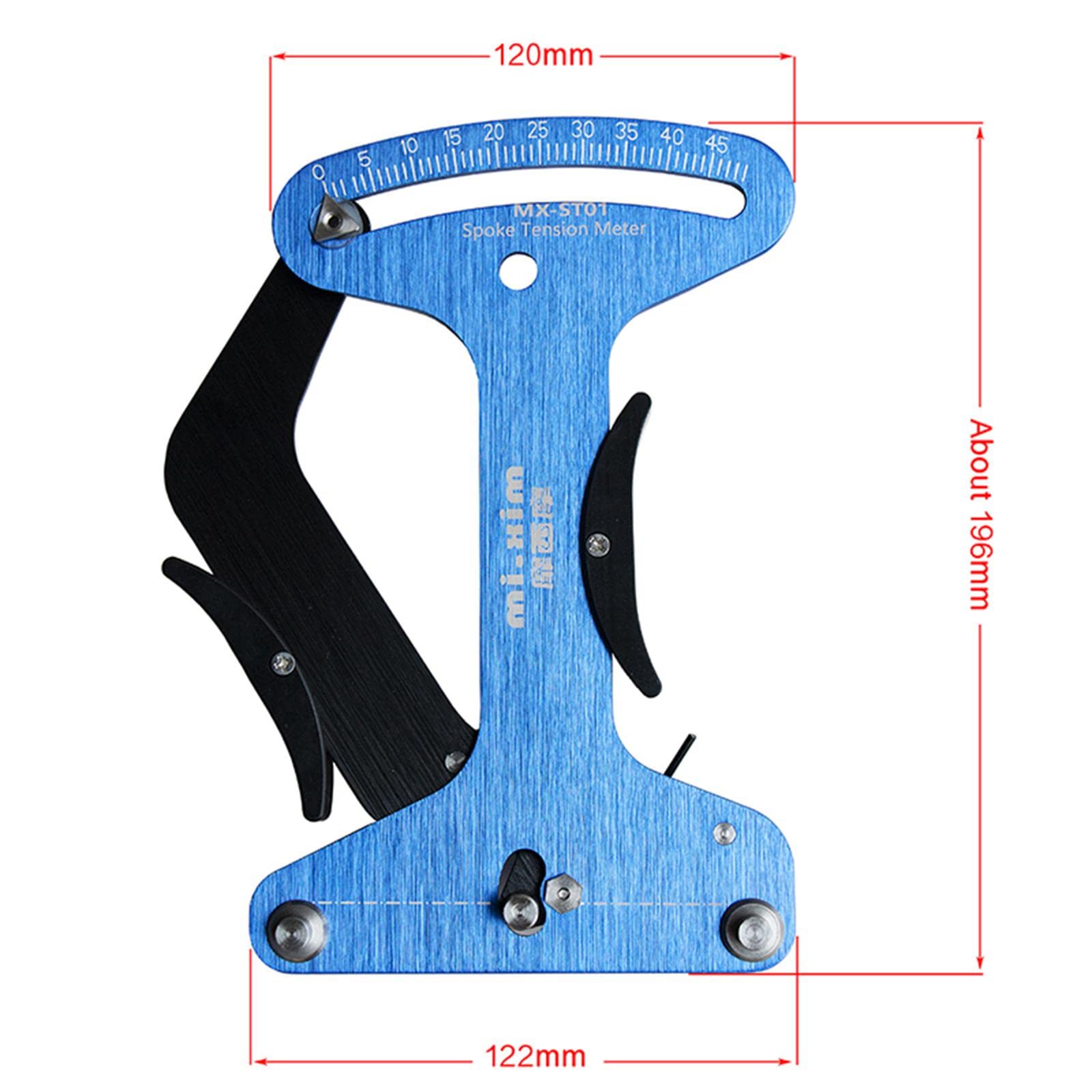 B Baosity Bicycle Spoke Tension Meter - Professional Mountain & Road Bike Wheel Spoke Tension Measuring & Adjustment Tool for Accurate Rim Alignment - Perfect for Cycling Maintenance, Wheel Truing & DIY Bike Repair