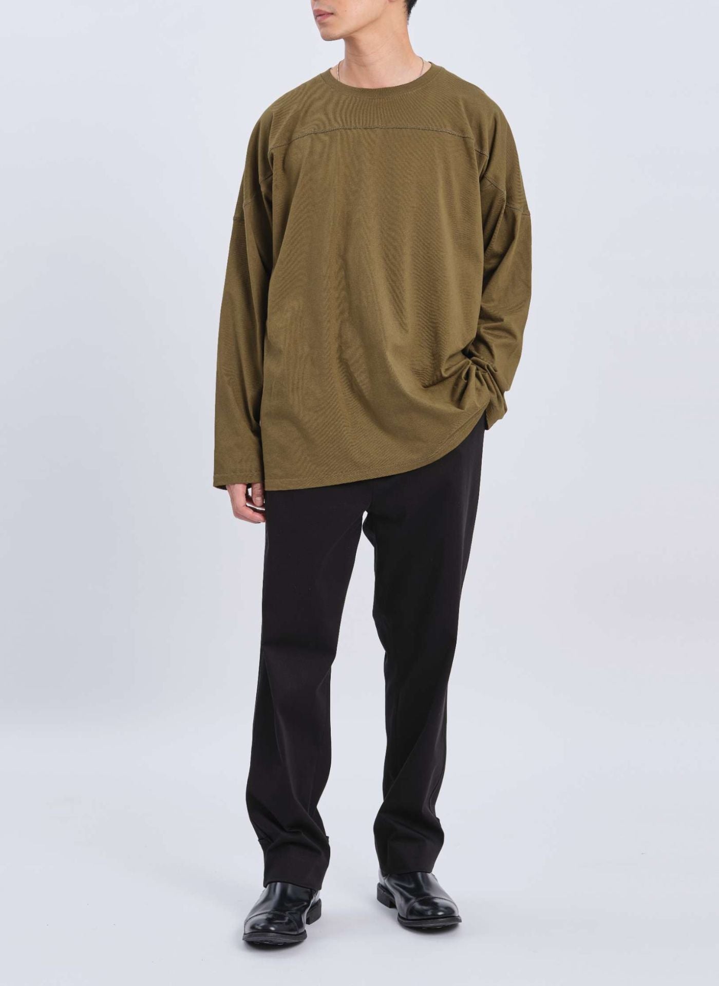 220G Cotton Jersey Long Sleeve Football Shirt - Breathable Sports Jersey for Men - Perfect for Training, Matches & Casual Wear
