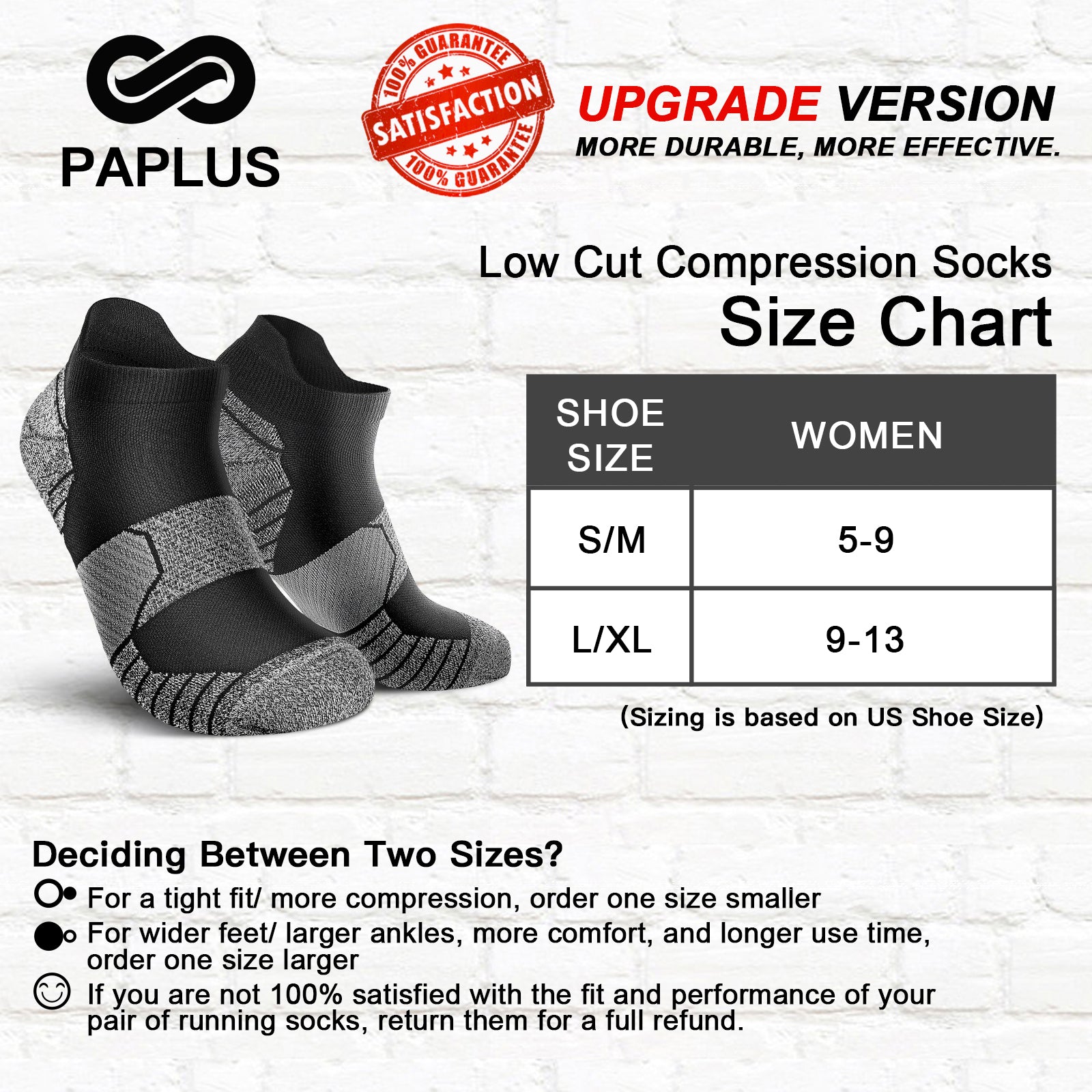 GECKOMAN x PAPLUS Women's Breathable Ankle Athletic Socks 2 Pairs - Comfortable Running & Workout Socks for Gym, Yoga & Daily Wear