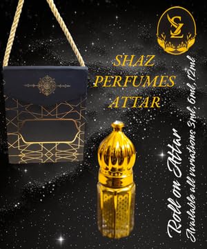 Shaz Perfumers Arabian Rose Attar - Premium 2ml Perfume Oil for Women & Men | Long-Lasting Floral Scent, Natural Ingredients | Perfect for Daily Wear, Special Occasions & Gift Giving