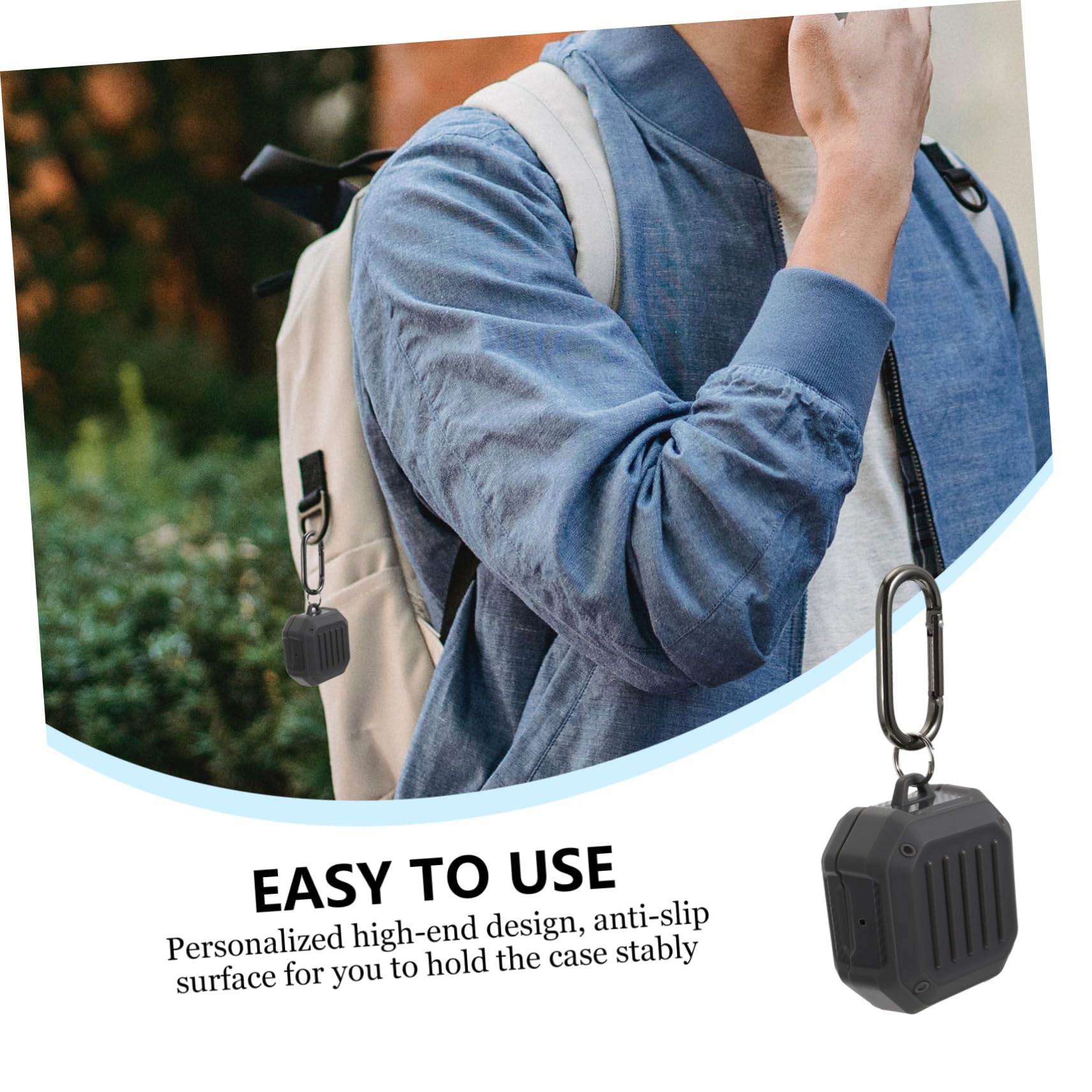 DOITOOL Silicone Earphone Case Cover - Protective Storage Pouch for AirPods, Earbuds & Headphones (1 Pack) - Durable & Stylish Accessory for Travel, Work & Gym