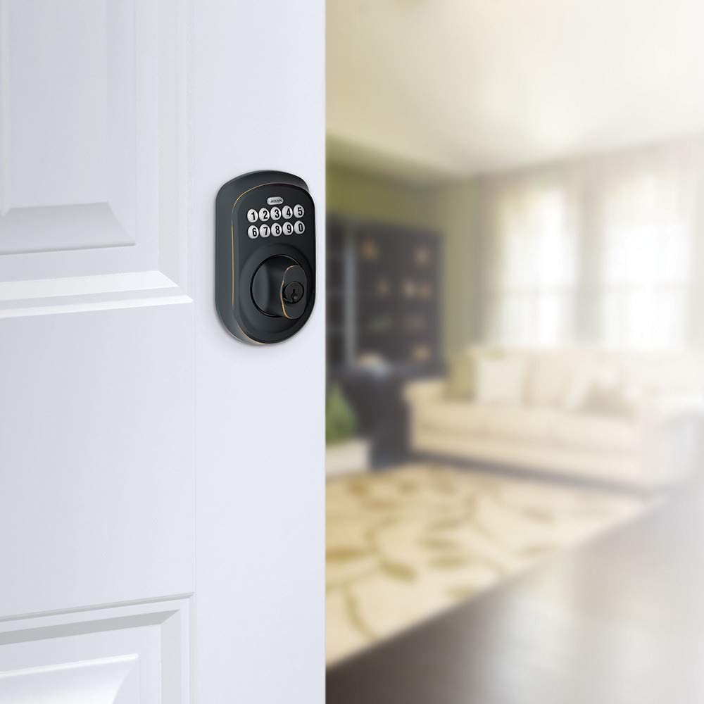 Smart Keypad Deadbolt Lock - Electronic Keyless Entry Door Lock for Home Security - Ideal for Front Doors, Back Doors & Apartments