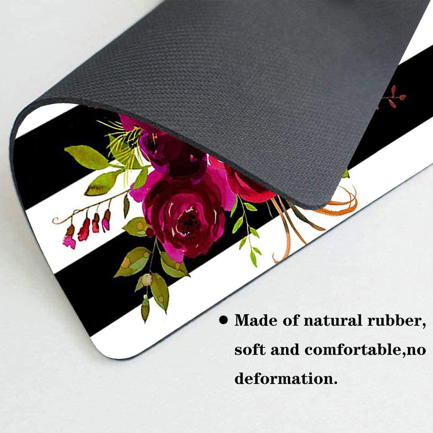 Premium Gaming Mouse Pad & Coasters Set - Non-Slip Rubber Skull Flower Design for PC, Laptop & Office Work - Large Rectangle Mouse Mat for Gamers & Professionals - Perfect for Esports, Streaming & Home Office Setup
