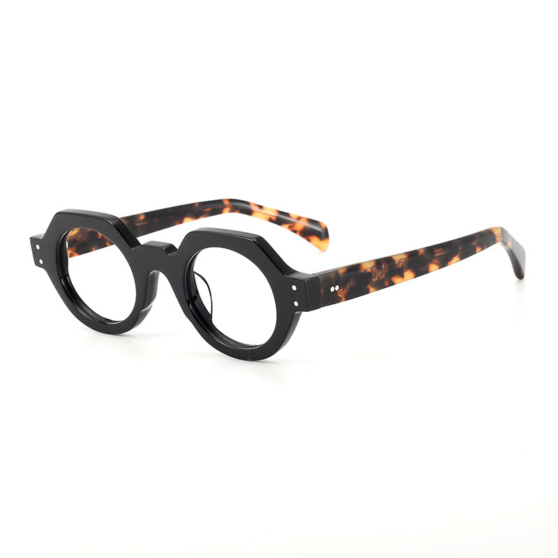 Stylish Geometric Acetate Eyeglass Frames SC2005 - Trendy Unisex Optical Glasses for Work, Reading & Fashion Accessories