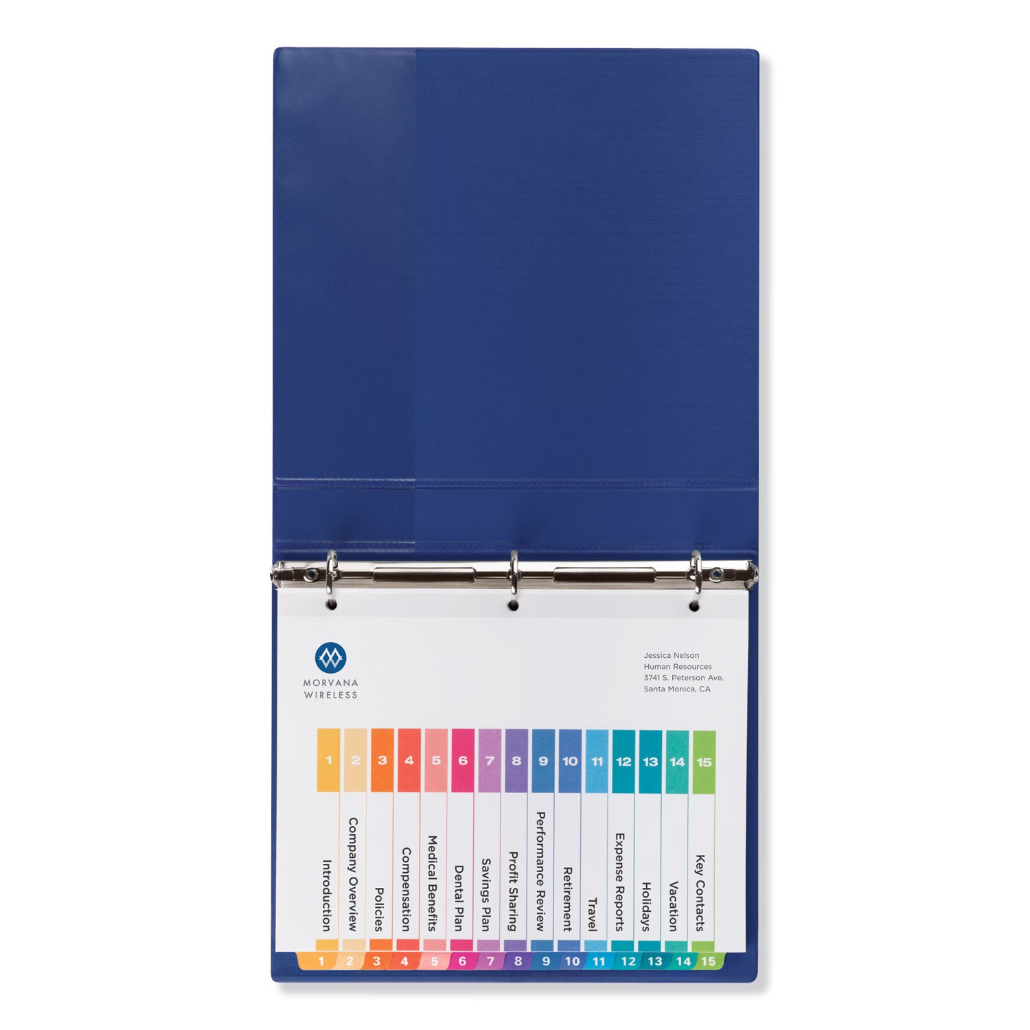 Avery Customizable TOC Ready Index Multicolor Tab Dividers - 15 Tabs (1-15), 8.5