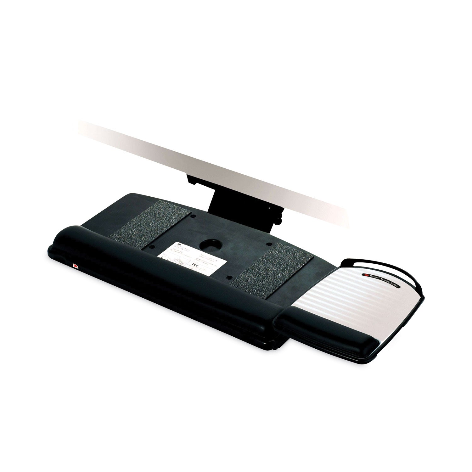 3M™ Sit-Stand Adjustable Keyboard Tray - Ergonomic Height Adjustable Black Workstation Platform for Office & Home Desk Setup | Perfect for Standing Desks & Computer Workstations