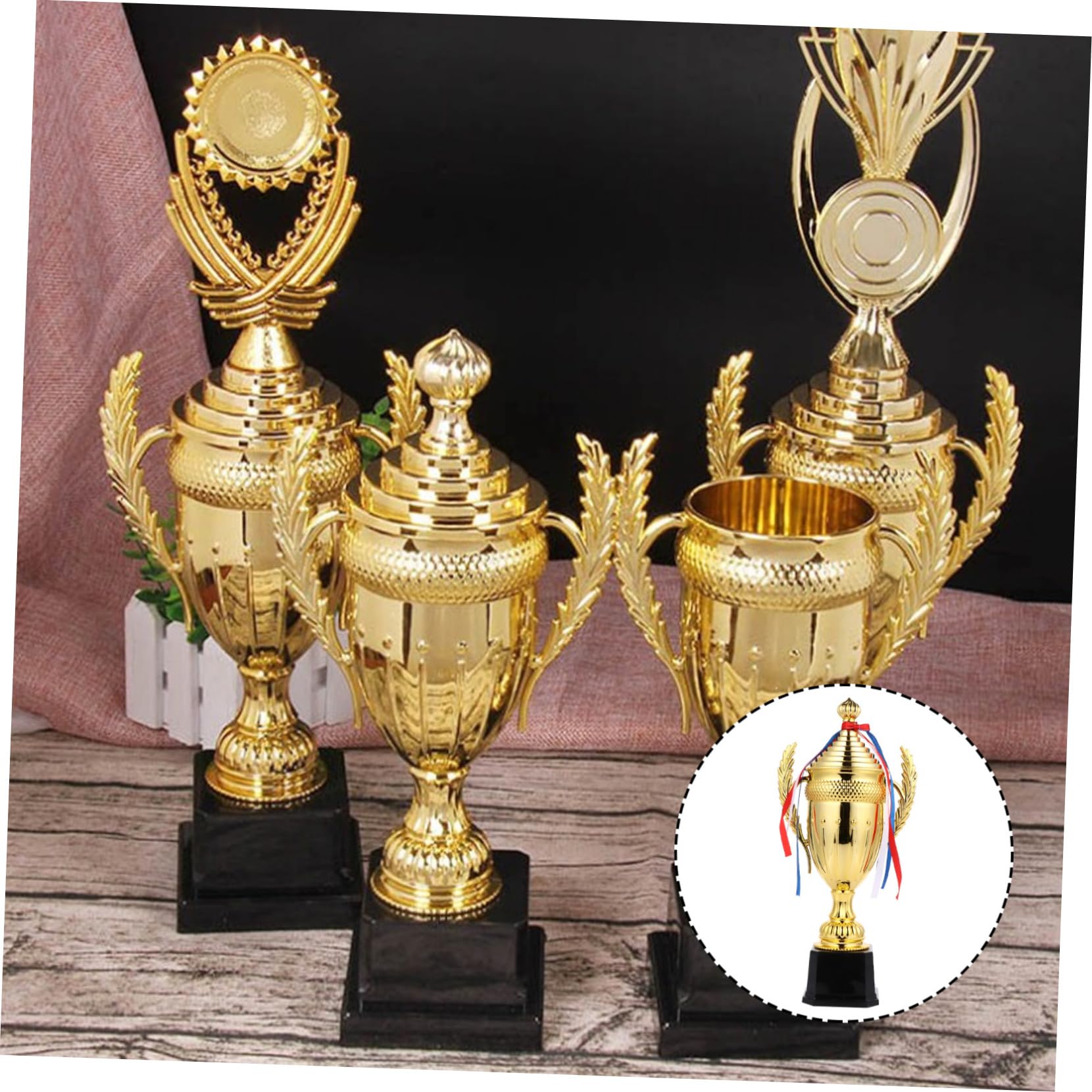 BELLIFFY Plastic Winner Cup Trophy - Mini Football Trophies for Sports Awards, Incentive Toys, Reusable & Durable - Perfect for School Events, Team Celebrations, and Kids' Motivational Rewards