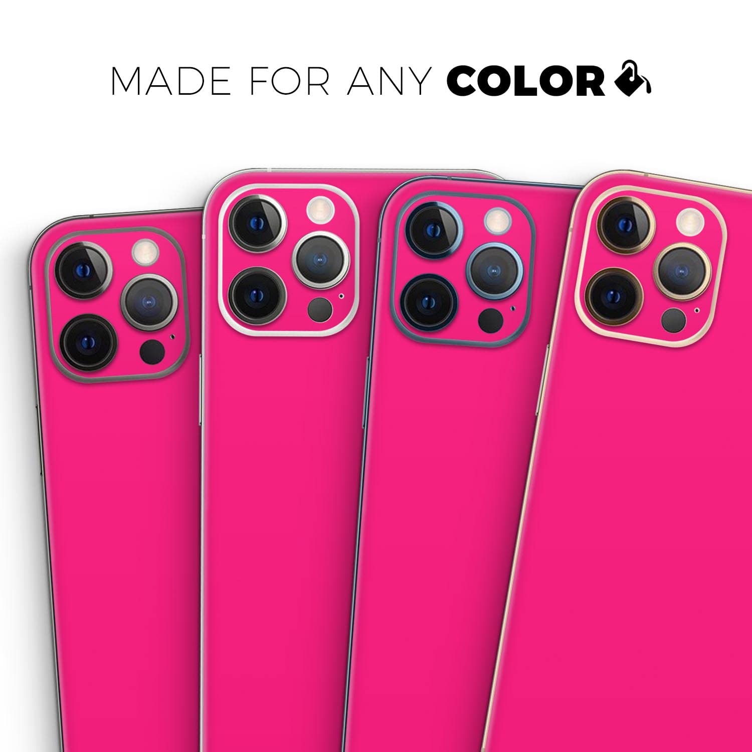 Apple iPhone 11 Pro Protective Vinyl Decal Wrap Skin Cover - Screen & Back Glass Protector - Solid Pink V2 - Perfect for Daily Protection & Custom Style