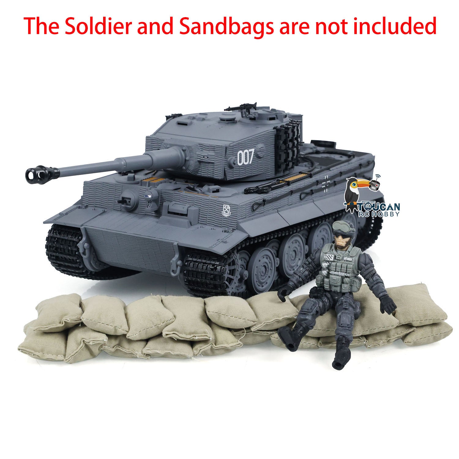 Taigen Tiger I 1/24 Scale RC Battle Tank - Remote Control Military Panzer with Infrared Combat System - US Stock DIY Model Car for Collectors & Wargaming Enthusiasts