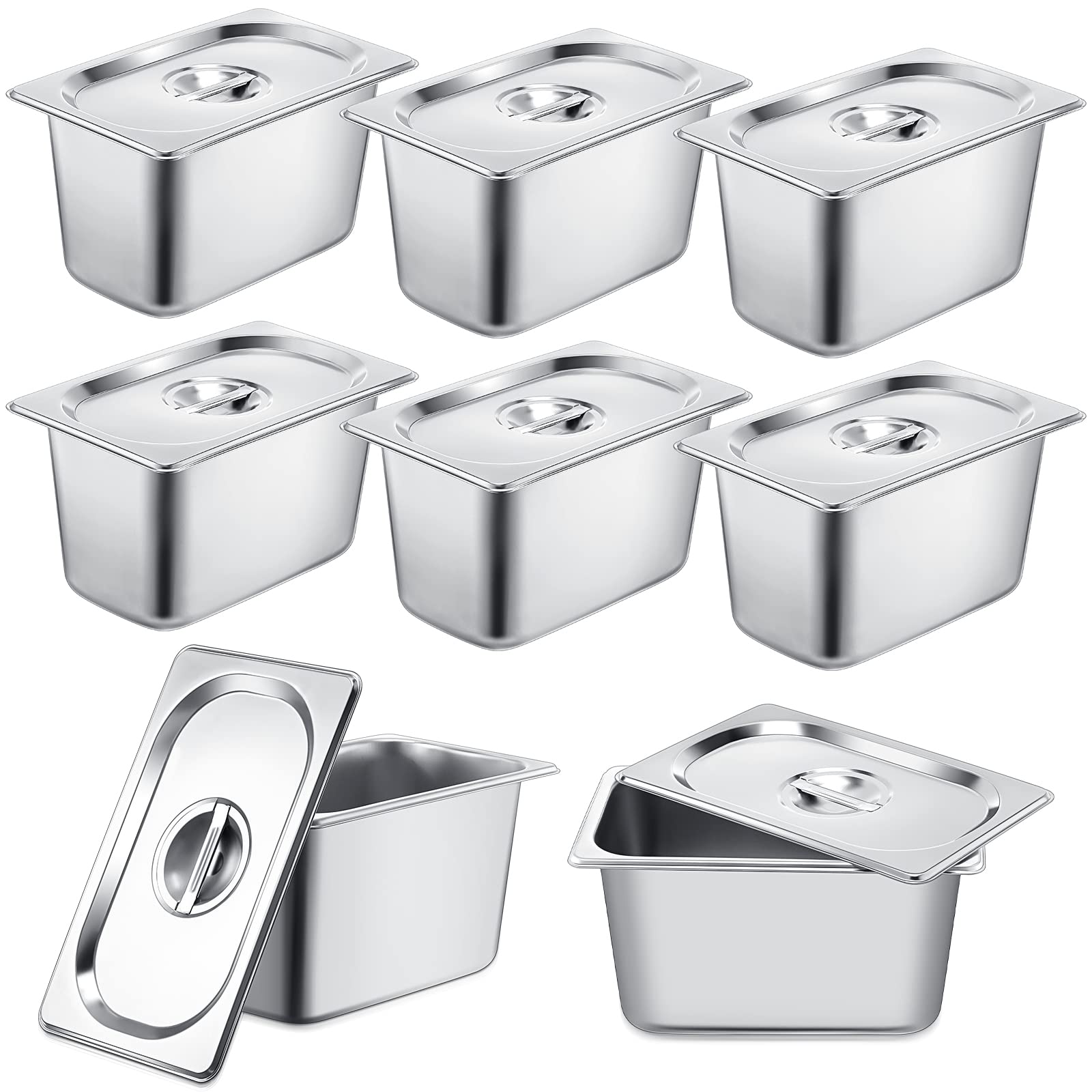 8-Pack Stainless Steel 6