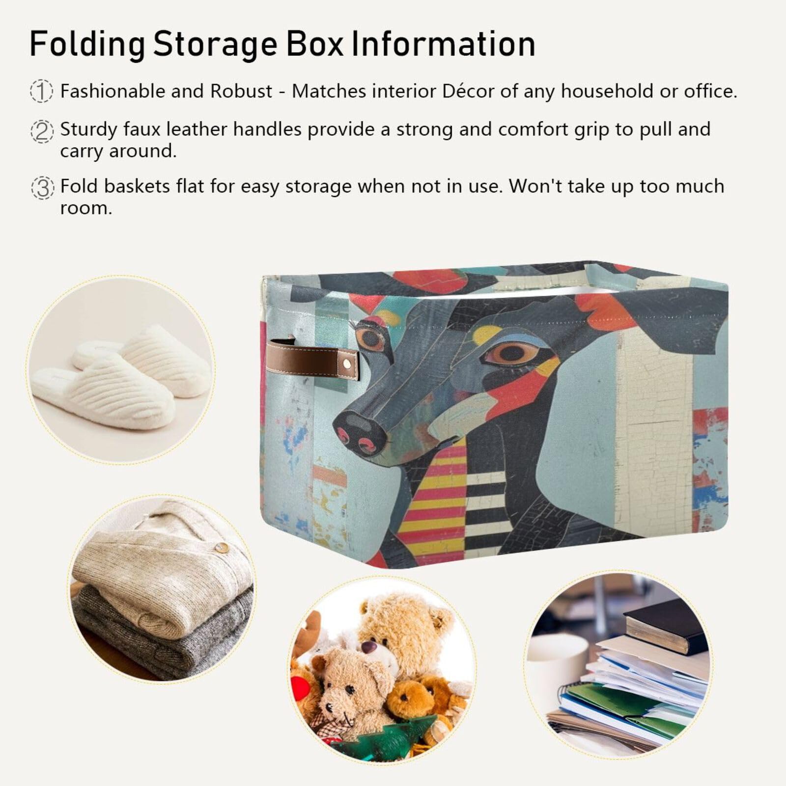 Large Fabric Storage Bins with Handles - Closet & Shelf Organizers for Clothes, Toys, Home Decor