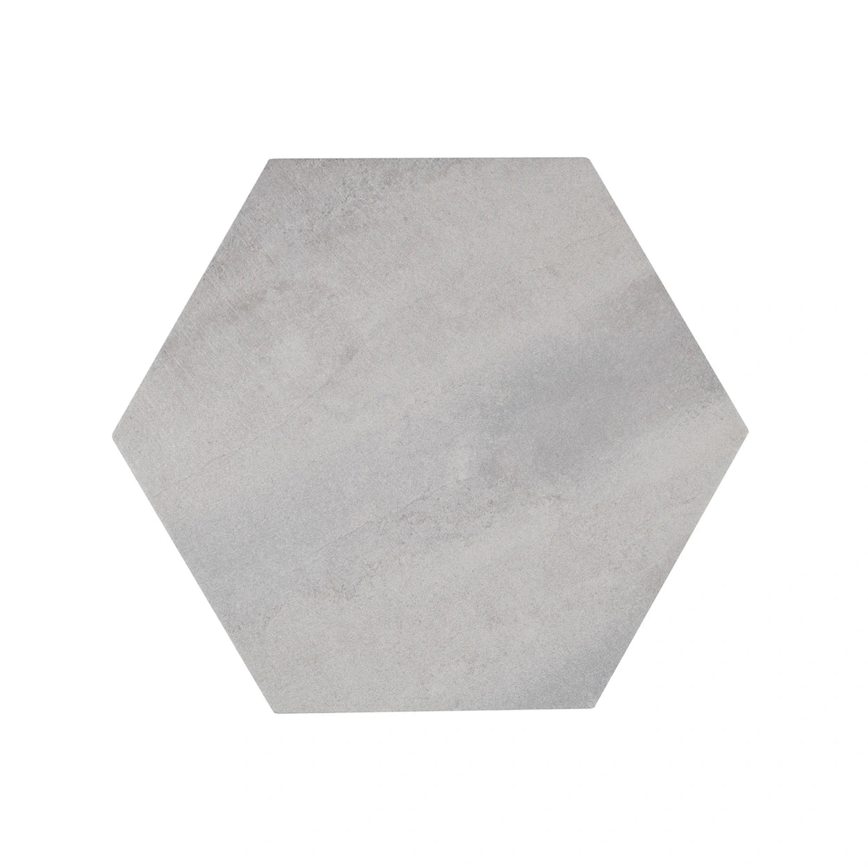 Hexagon Gray Textured Porcelain Tile - Stamped Concrete Look for Kitchen Backsplash, Bathroom Flooring & Outdoor Patio