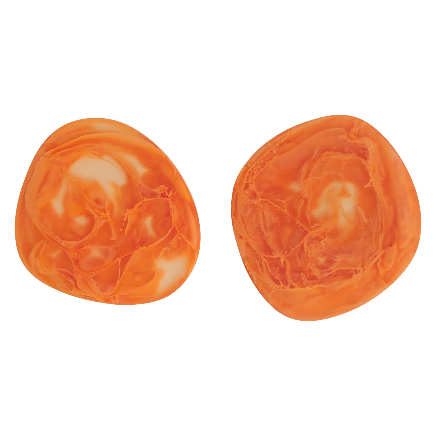 Fenella Coasters Set of 2 - Premium Absorbent Persimmon Color Drink Coasters for Home & Office - Perfect for Coffee, Wine & Beverage Protection