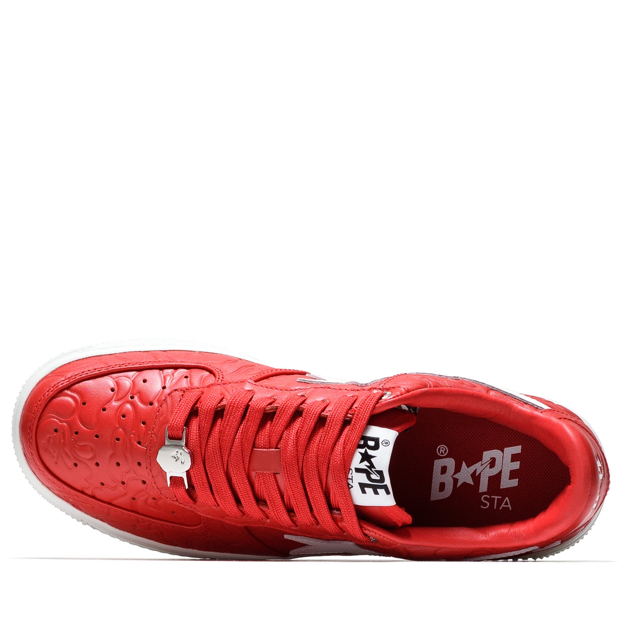 Bape Sta #3 M1 Sneakers - Red | A Bathing Ape Streetwear Shoes for Men | Casual Wear & Urban Fashion