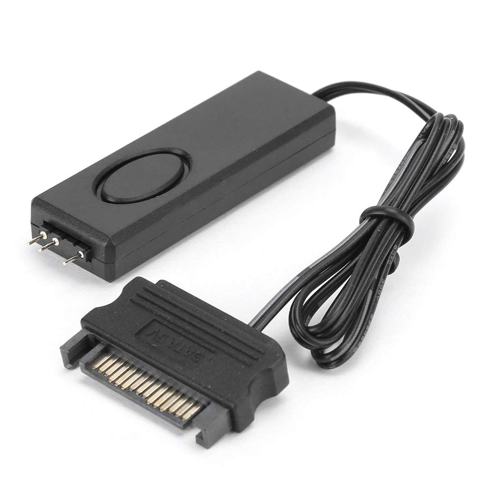 Mini 3-Pin ARGB Fan Controller with RF Remote - for PC RGB Lighting & LED Strips