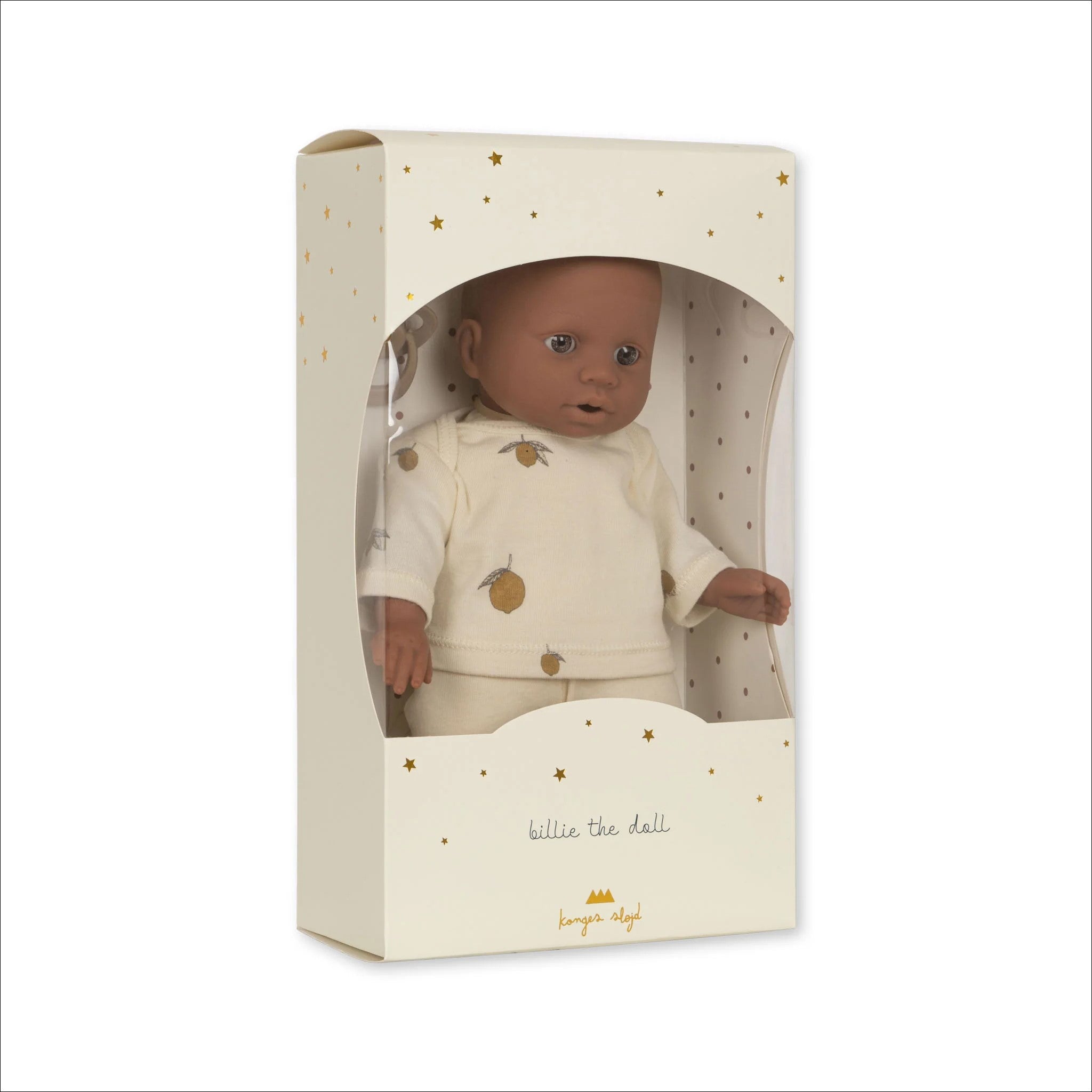 KONGES SLØJD Billie The Doll - Premium Handmade Wooden Doll for Kids | Perfect for Pretend Play, Gift Giving & Nursery Decor