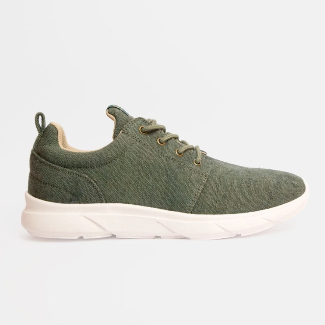 8000kicks Explorer V2 Green Sneakers - Waterproof & Eco-Friendly Shoes for Men | Perfect for Hiking, Travel & Outdoor Adventures