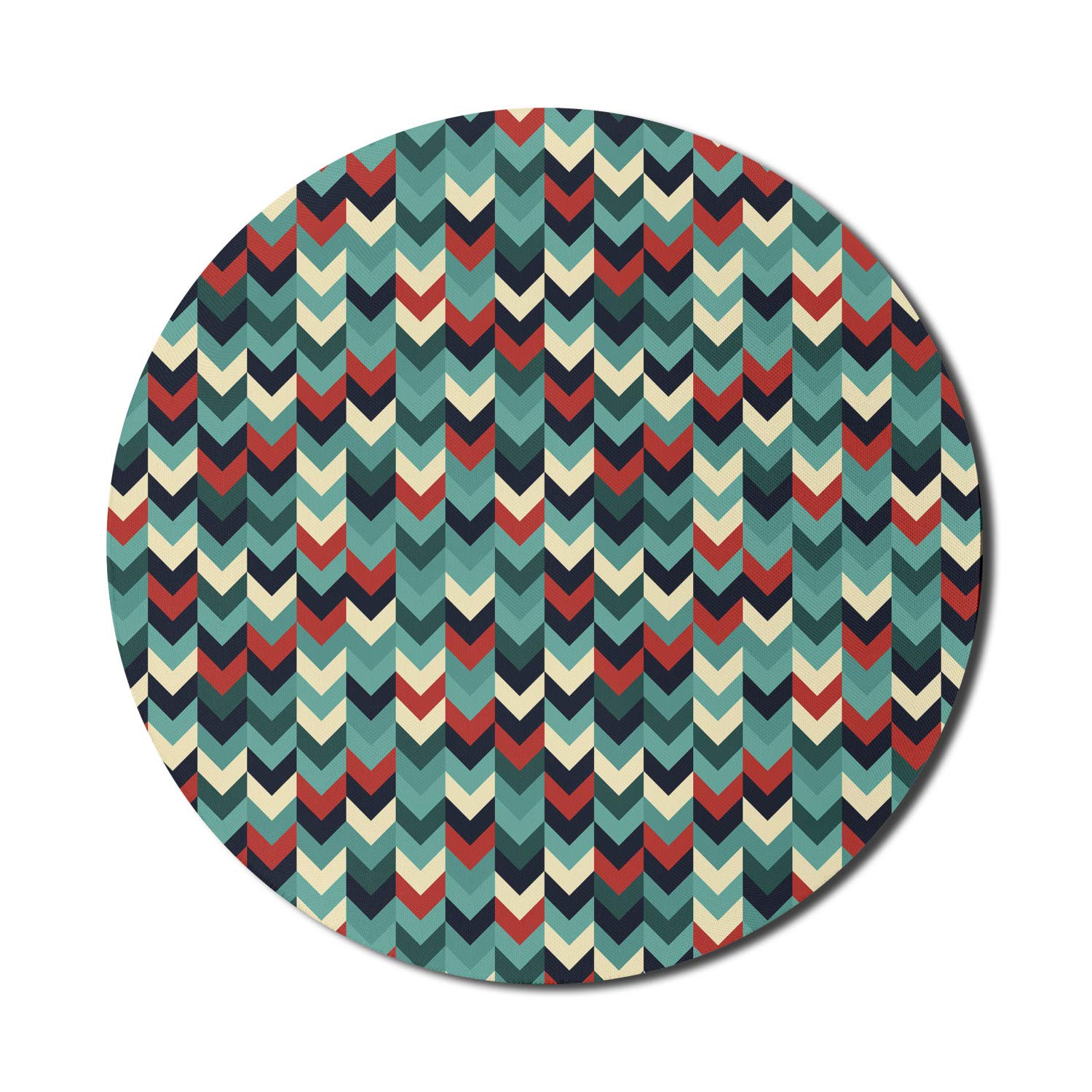 Ambesonne Non-Slip Round Gaming Mouse Pad - 8