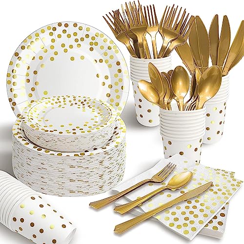 175PCS White and Gold