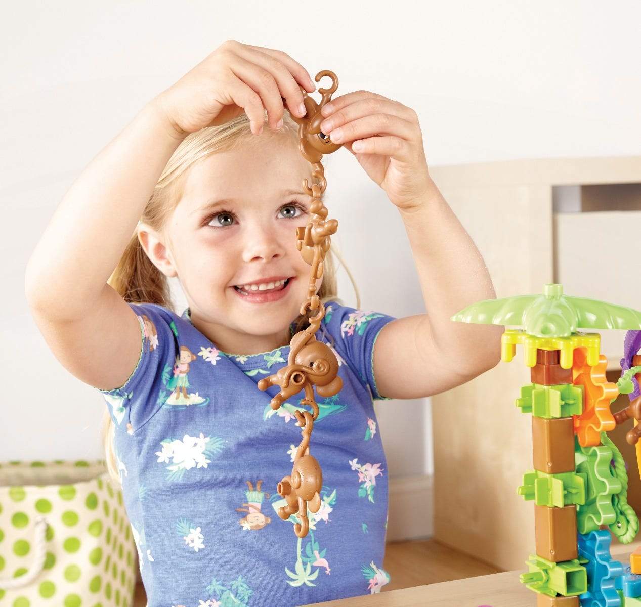 Gears! Gears! Gears!® Movin' Monkeys™ STEM Building Set - Educational Construction Toy for Kids Ages 3+ - Perfect for Classroom Learning & Creative Play at Home