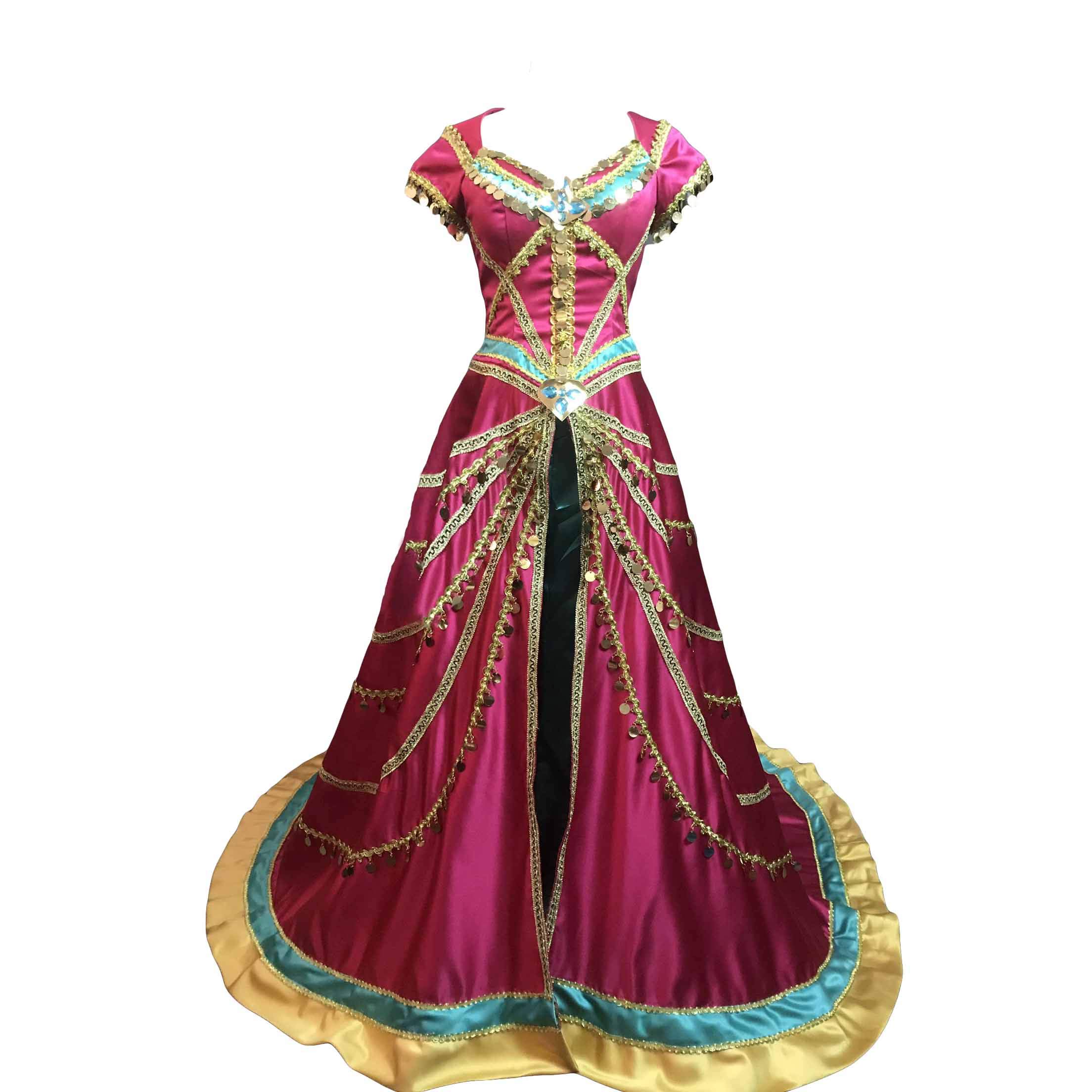 Adult Princess Jasmine Cosplay Costume - Deluxe Fancy Dress for Halloween, Cosplay Parties & Arabian Nights Theme Events