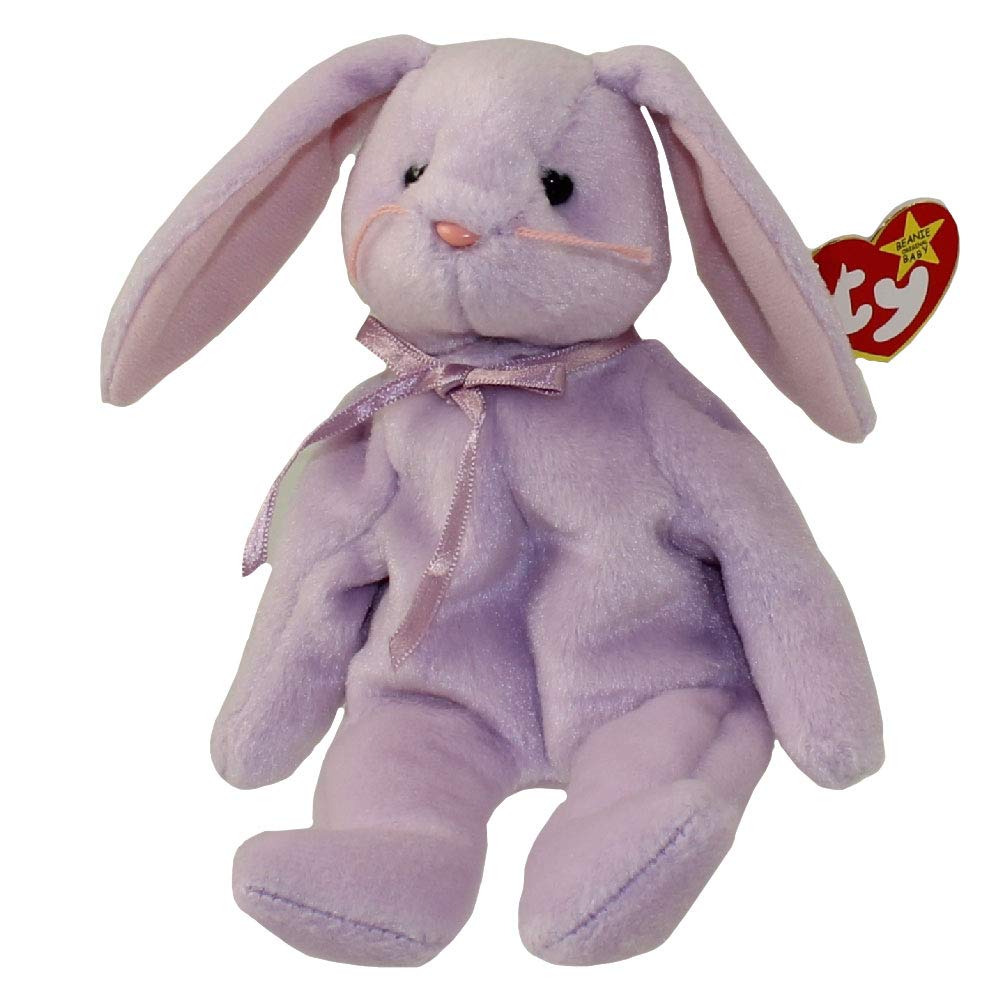 Ty Beanie Babies Floppity - Purple Bunny Stuffed Animal Plush Toy for Kids & Children | Perfect for Easter Gifts, Birthday Presents & Collectibles