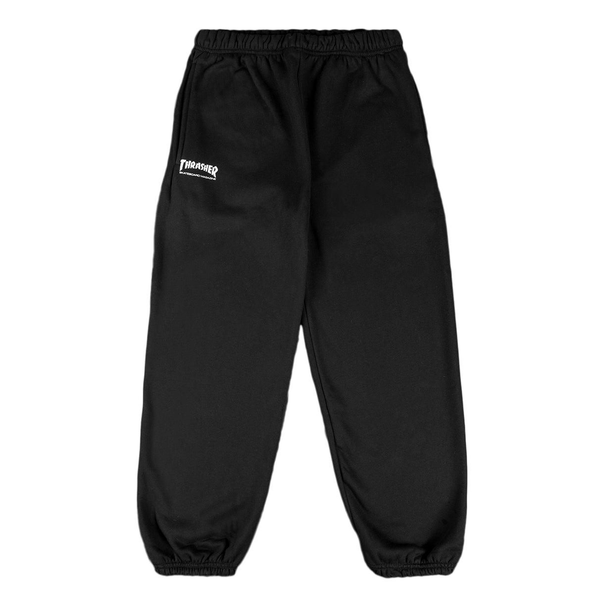 Thrasher Skate Mag Black Sweatpants - Men's Loungewear & Skateboarding Joggers for Casual Wear & Street Style