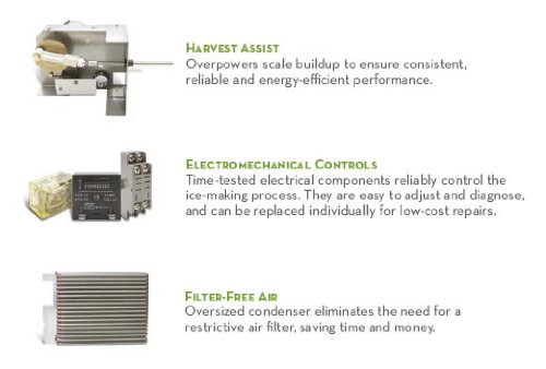 Ice-O-Matic ICE0500HA Commercial Air Cooled Ice Maker - 600 lb Half Cube Ice Machine for Restaurants, Bars & Catering Events