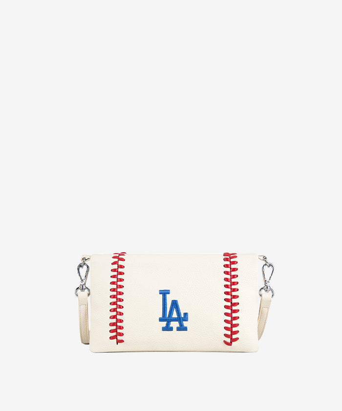 MLB Los Angeles Dodgers Genuine Leather Crossbody Bag for Women - Stylish & Durable Purse for Game Day, Travel & Everyday Use
