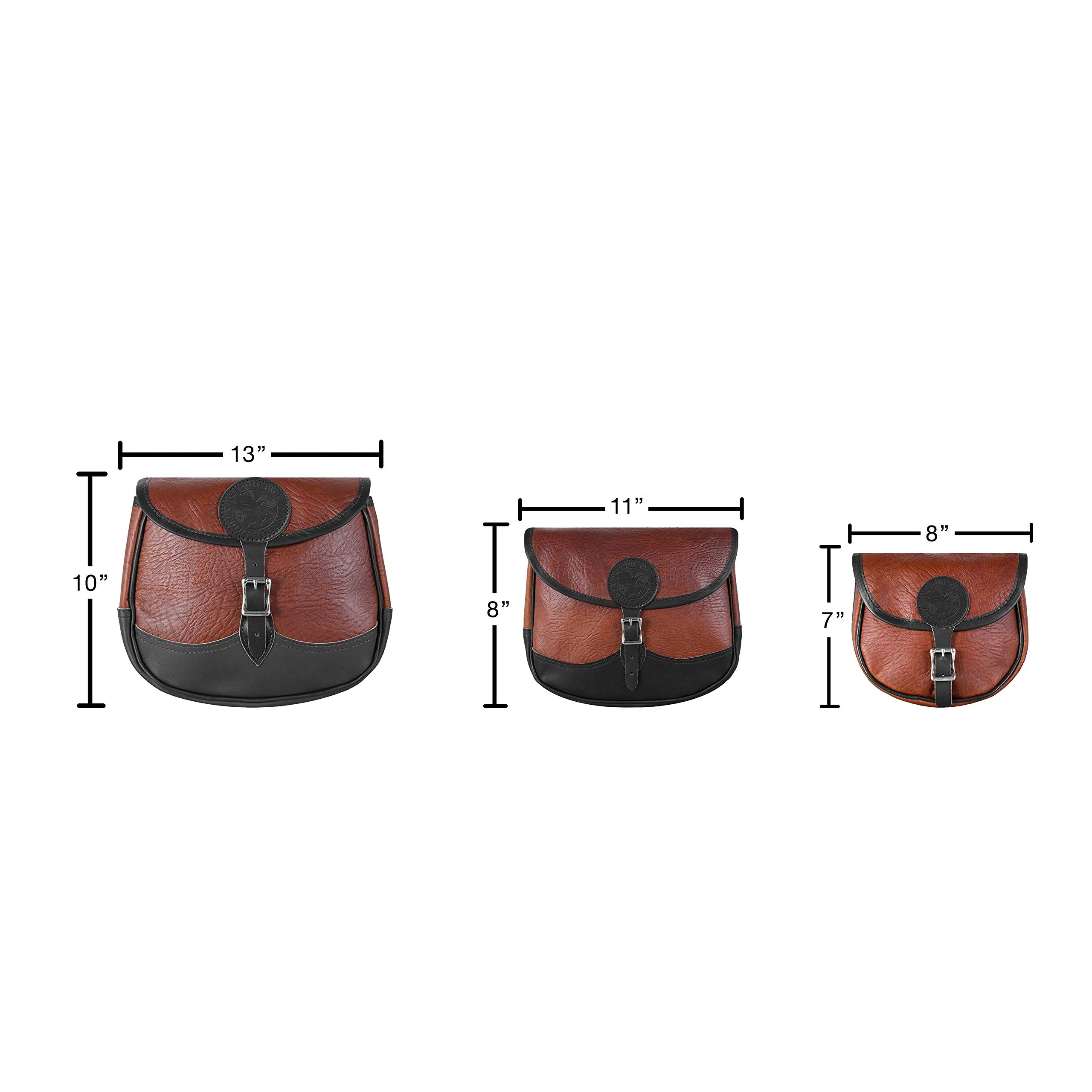 Duluth Bison Leather Small Shell Purse - Handmade Genuine Leather Crossbody Bag for Women - Perfect for Everyday Use, Travel & Special Occasions