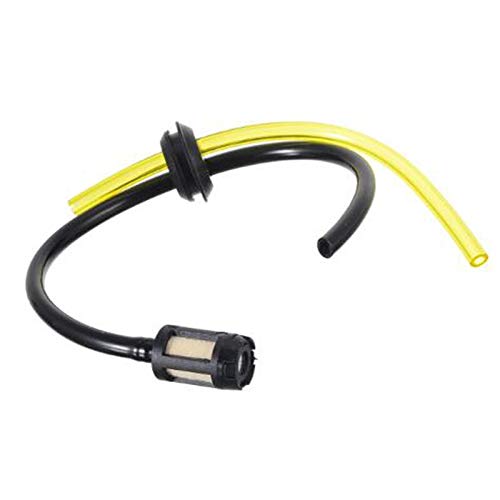 Replacement Hose Pipe with Fuel Petrol Tank Filter for M.C Strimmer Trimmer Brush Cutter & Chainsaw Parts - Durable Garden Tool Accessory for Lawn Maintenance and Landscaping