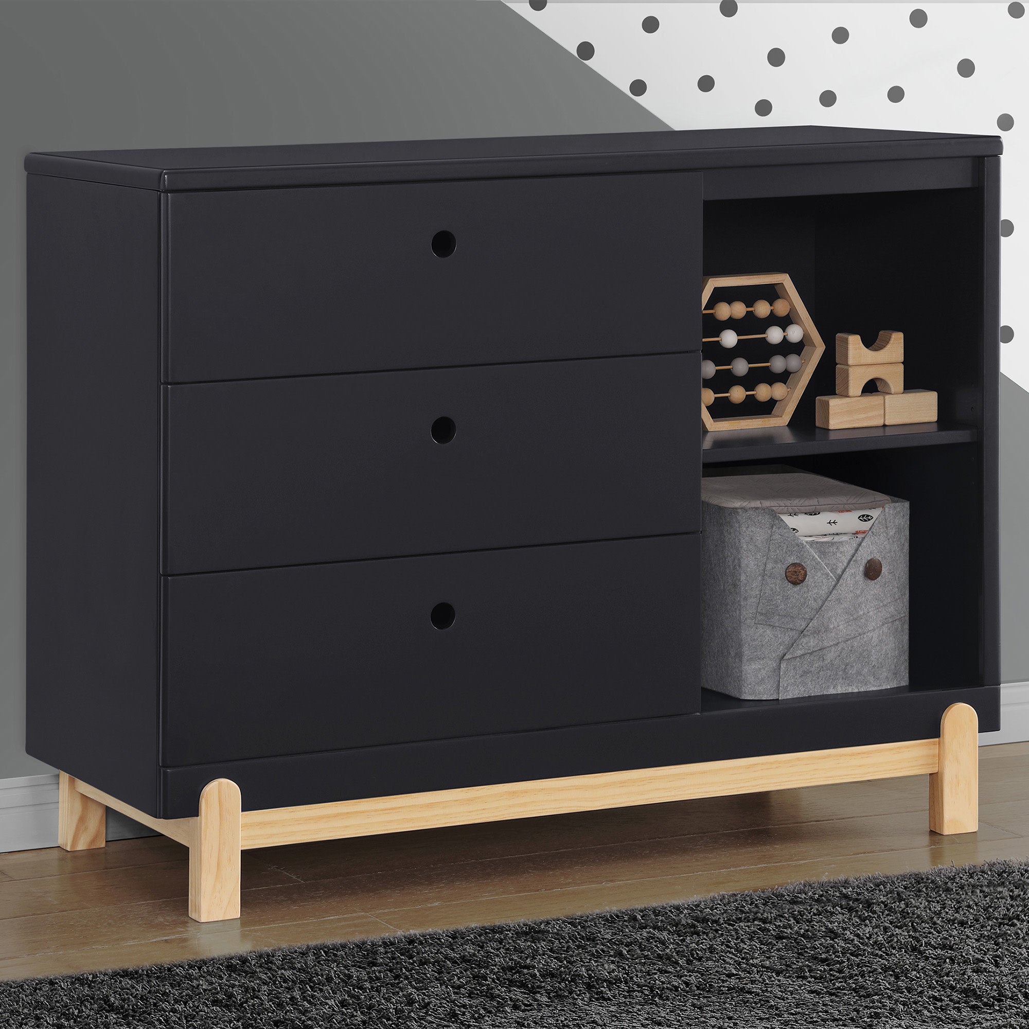Midnight Grey with Natural (1372)