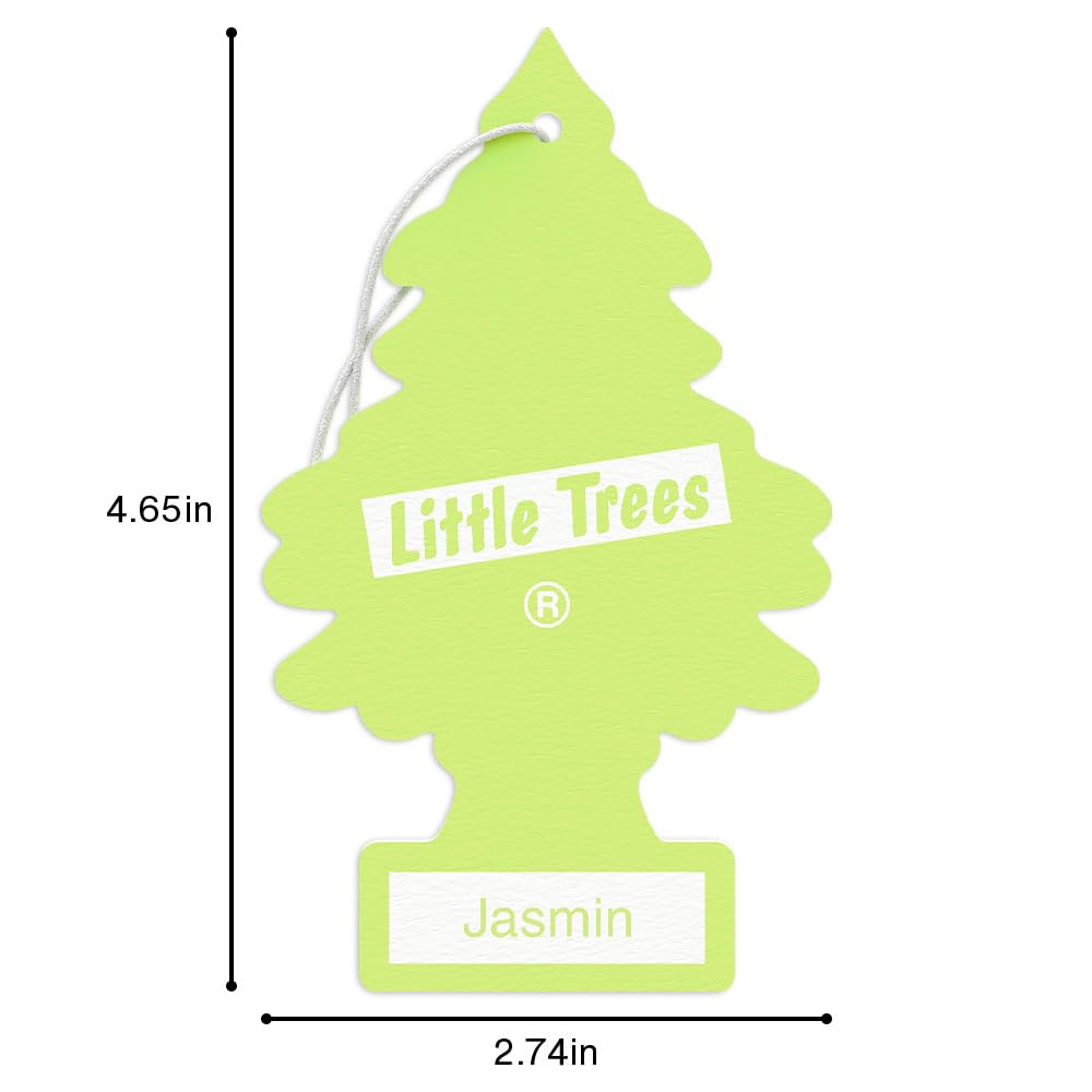 Little Trees Car Air Fresheners - 24 Pack Jasmine Scented Hanging Air Fresheners for Cars, Home & Office | Long Lasting Fragrance for Vehicle, Closet & Small Spaces