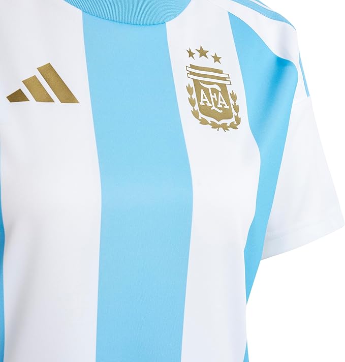Adidas Argentina 2024 Home Authentic Football Jersey - White & Blue - Official Fan Shirt for World Cup & Match Days