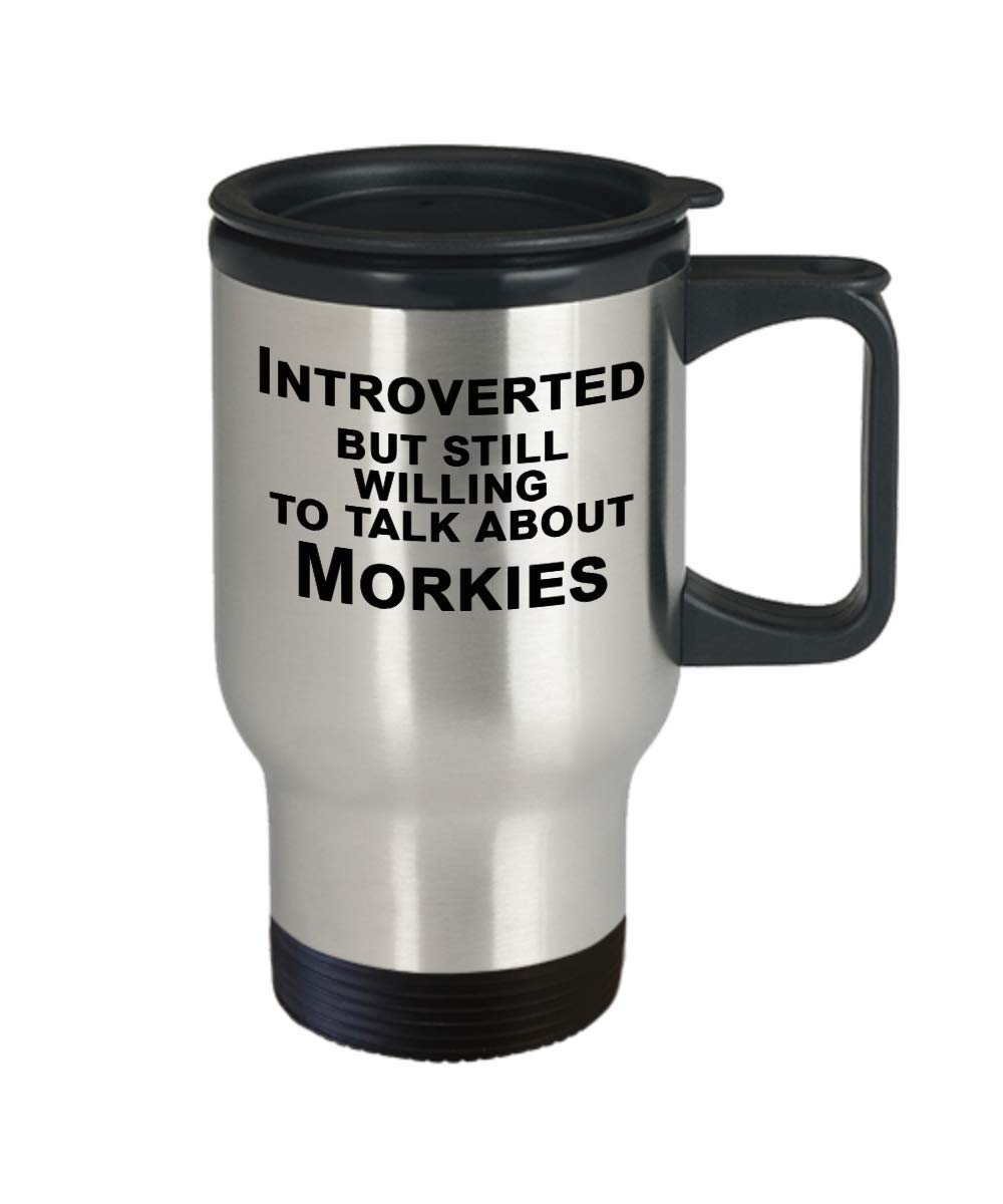 Premium Morkie Coffee Mug - Cute Maltese Yorkie Mix Dog Lover Gift - Perfect Present for Introverts & Canine Enthusiasts - Great for Home, Office Use or as Thoughtful Birthday Gift