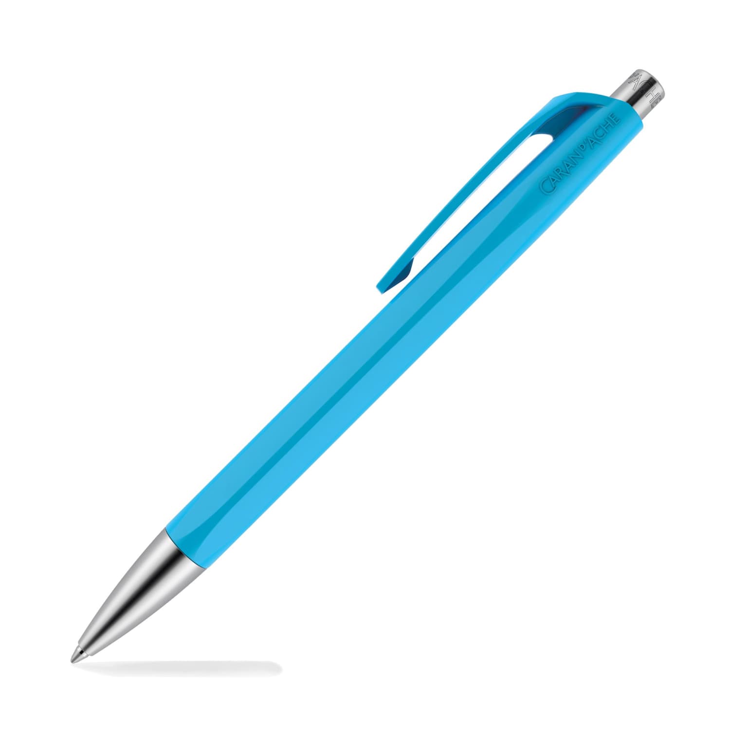 Premium Caran d'Ache 888 Infinite Ballpoint Pen - Turquoise Blue Luxury Writing Instrument for Professionals & Gift Giving | Office, Business Meetings, Journaling & Signature Use
