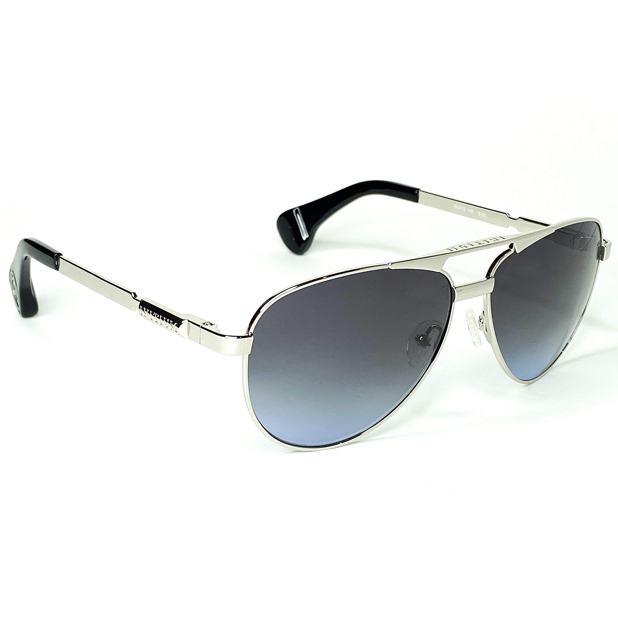 Initium Eyewear Cocktails Aviator Sunglasses for Men & Women - Polarized Blue Gradient Lenses, Polished Silver Frame - UV Protection for Driving, Beach & Outdoor Activities