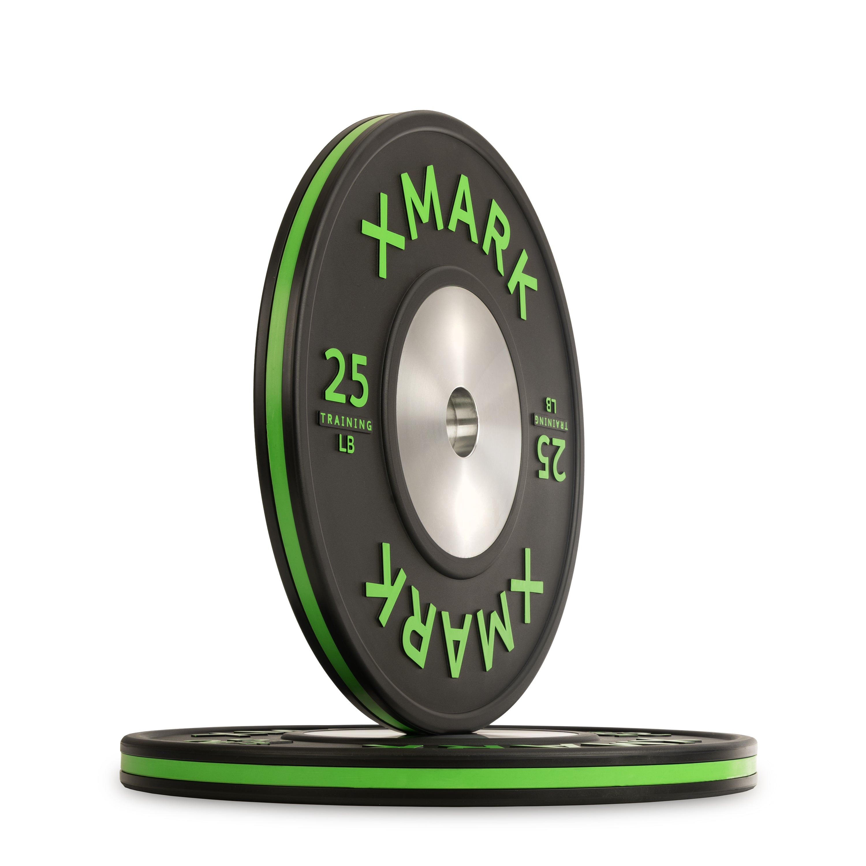 Premium IWF Training Bumper Plates - Olympic Weightlifting Plates with Striped Design (LB) - Pairs & Sets for CrossFit, Home Gym & Strength Training