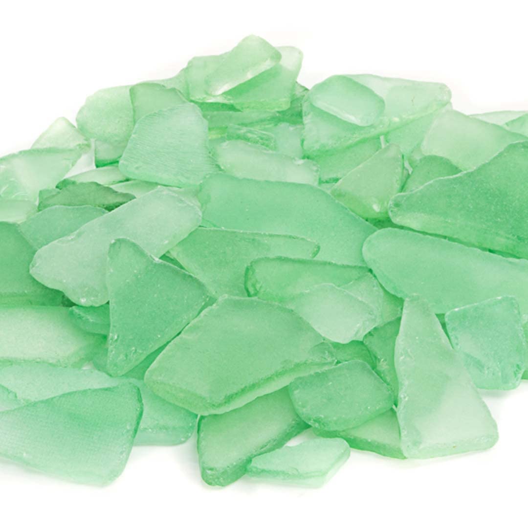 Mint Green Sea Glass for Crafts - 55oz Beach Glass Vase Filler & Home Décor - Perfect for DIY Projects, Wedding Centerpieces, and Coastal-Themed Decorations
